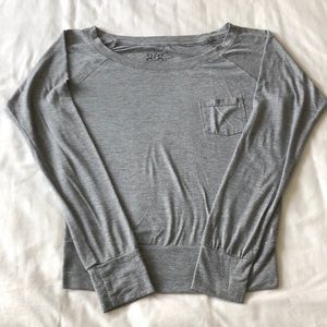Grey long sleeve light shirt